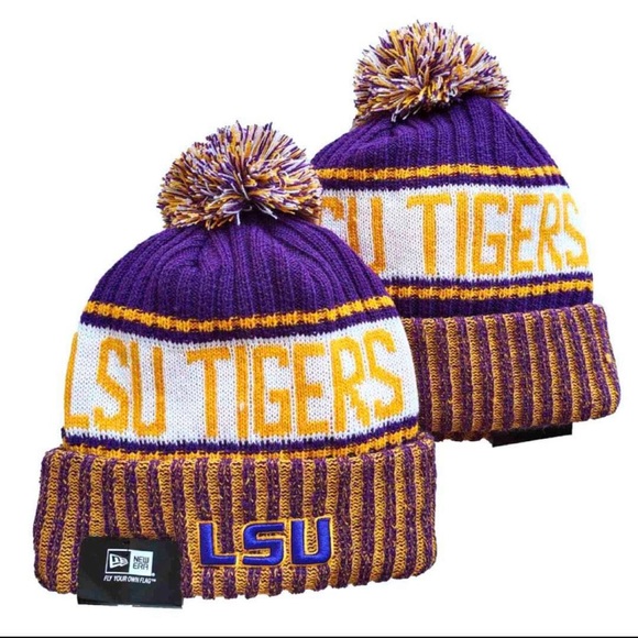 New Era NCAA knit Pom beanie LSU - Picture 1 of 1